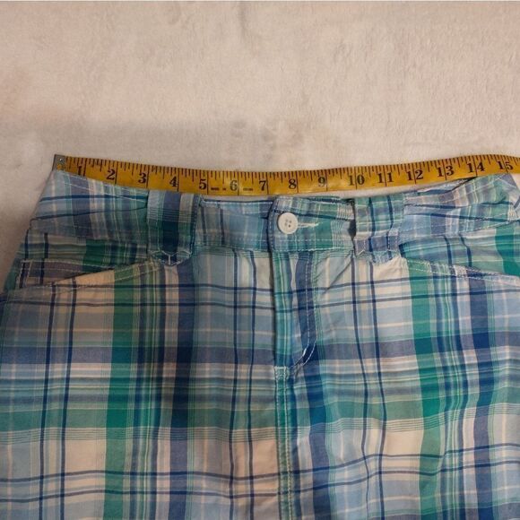 St John's Bay blue plaid skort with pockets - Picture 6 of 8